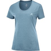 AGILE SS TEE W LC1608300 MALLARD BLUE/STORM BLUE Sサイズ [ランニングウェア シャツ レディース]