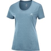 AGILE SS TEE W LC1608300 MALLARD BLUE/STORM BLUE Mサイズ [ランニングウェア シャツ レディース]