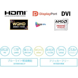 ヨドバシ.com - JAPANNEXT ジャパンネクスト 23.8型 IPS WQHD液晶