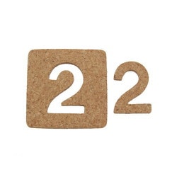 KB45-2 [コルク抜文字 2 45×3mm]
