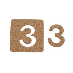 KB45-3 [コルク抜文字 3 45×3mm]