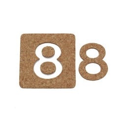 KB45-8 [コルク抜文字 8 45×3mm]