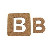 KB45-B [コルク抜文字 B 45×3mm]