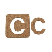 KB45-C [コルク抜文字 C 45×3mm]