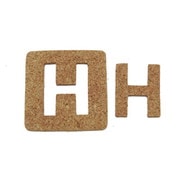 KB45-H [コルク抜文字 H 45×3mm]