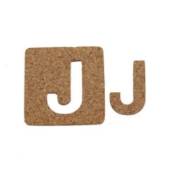 KB45-J [コルク抜文字 J 45×3mm]