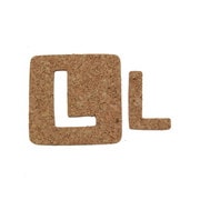 KB45-L [コルク抜文字 L 45×3mm]