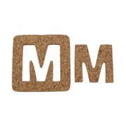 KB45-M [コルク抜文字 M 45×3mm]