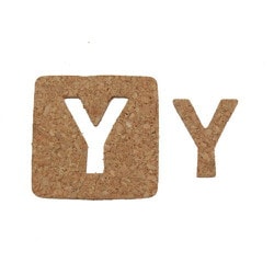KB45-Y [コルク抜文字 Y 45×3mm]