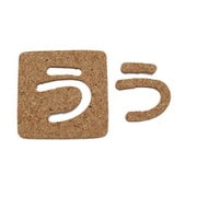 KB45-ウ [コルク抜文字 う 45×3mm]