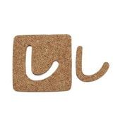KB45-シ [コルク抜文字 し 45×3mm]