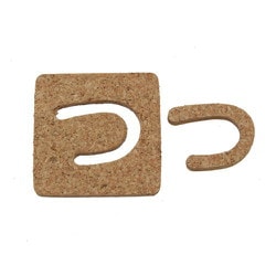 KB45-ツ [コルク抜文字 つ 45×3mm]