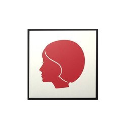 PL360-2 [プレート 女マーク 100×100×3mm テープ付き]