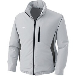 KU90520C06S7 [空調服 フード付きポリエステル製空調服 ウェアのみ シルバー 5L]