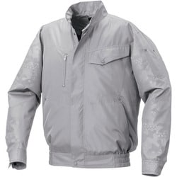 KU92000C06S3 [空調服 ポリエステル製エンボスプリント空調服ウェアのみグレー×グレーエンボスL]