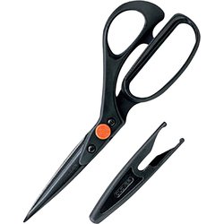 布切はさみ「ブラック」 携帯型 21cm 36-192