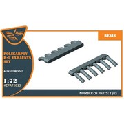 CPUA72035 1/72 レジン製ディティールアップパーツ ポリカルポフ R-5 排気管 [ディテールアップパーツ]
