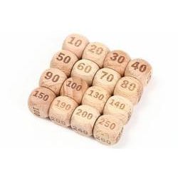 ダメージダイス 16個入り 木製（ナチュラル） [トレーディングカード用品]