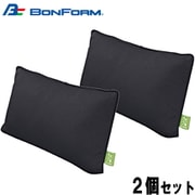 5601-30BK [シートクッション 楽サポ低反発 軽/普通車用 腰当て 23x38x10cm ブラック 2個セット]
