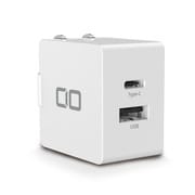 USB充電器 PowerDelivery 20W & Quick Charge対応 2ポート ホワイト CIO-PDQC20W2-WH