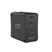 LilNob GaN 65W ACアダプター（3USB-C & 1USB-A） ブラック CIO-G65W3C1A-BK