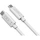 充電・データ転送ケーブル USB-C to USB-C 1m PD100W対応 E-Marker搭載 ホワイト CIO-CCPD100W-1-WH