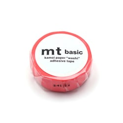 マスキングテープ mt 幅15mm×7m巻 1P ショッキングレッド MT01P210R