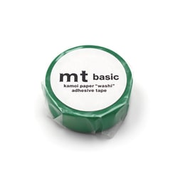 マスキングテープ mt 幅15mm×7m巻 1P グリーン MT01P182R