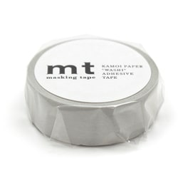 マスキングテープ mt 幅15mm×7m巻 1P パステルパールグレー MT01P497