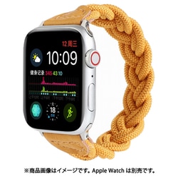 IQ-AWNS240-12-YE [Apple Watch ナイロン編み込みロープバンド 40/38mm S（120） イエロー]