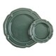 プレート 22cm コンビ ファムプレート Fam Plate 皿 食器 洋食器 陶器 日本製 ベルベットグリーン FAM-PC-VG