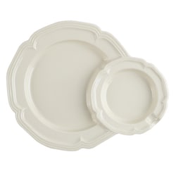 プレート 22cm コンビ ファムプレート Fam Plate 皿 食器 洋食器 陶器 日本製 ラテホワイト FAM-PC-LW