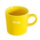 マグカップ 240ml 箸休め コップ 陶器 食器 日本製 イエロー HA-MU-YE