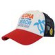 BTG CAP CP006 RD/NV [ゴルフキャップ ALOHA ON THE BEACHメッシュキャップ 57～59cm レッド/ネイビー]