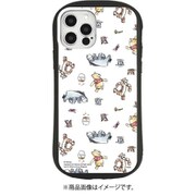 DN-850B [iPhone 12/12 Pro用 ハイブリッド ガラスケース ディズニーキャラクター くまのプーさん 総柄]
