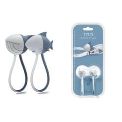 マグネット付き シリコン製 アニマルケーブルクリップ クジラ/サメ zoocable Whale_Shark