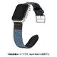IQ-AWDEL44-BLBK [Apple Watch デニム×レザー バンド 44/42mm ライトブルー×ブラック]
