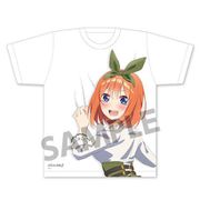 五等分の花嫁∬ 描き下ろし 抱きつかれTシャツ L クラシカル ver. 中野 四葉 [キャラクターグッズ]
