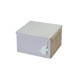 収納ボックス スッキリコ 布 フタ付き M 幅30×奥行33×高さ20（cm） グレー SKL-BM-GY