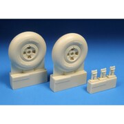 BRAR24425 ホーカー ハリケーン 4スロットホイール [1/24スケール レジン製ディティールアップパーツ]