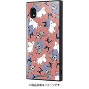 Galaxy A21 用 耐衝撃ケース KAKU ハイブリッド ムーミン パターン 1 IQ-AGA21K3TB/MT012