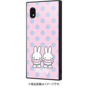 Galaxy A21 用 耐衝撃ケース KAKU ハイブリッド ミッフィー 水玉ピンク IQ-BGA21K3TB/MF008