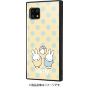 IQ-BAQSE4K3TB/MF007 [AQUOS sense4 / AQUOS sense4 lite / AQUOS sense4 basic 用 耐衝撃ケース KAKU ハイブリッド ミッフィー 水玉イエロー]