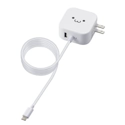 急速充電器 MPA-ACCP19シリーズ USB PD(パワーデリバリー)対応 最大合計出力32W USB-Cケーブル一体型 1.5m＋USB-A×1 おまかせ充電対応 スイングプラグ採用 ホワイト MPA-ACCP19WF