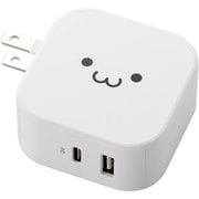USB急速充電器 MPA-ACCP20シリーズ USB PD(パワーデリバリー)対応 最大合計出力32W USB-C×1/USB-A×1 おまかせ充電対応 スイングプラグ採用 ホワイトフェイス MPA-ACCP20WF