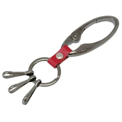 カラビナキーホルダー ブラックニッケル 10個セット CK-2