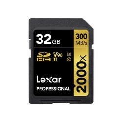 PROFESSIONAL GOLDシリーズ SDHCカード 32GB Class10 UHS-II U3 V90 最大読込300MB/s 最大書込260MB/s 制限付無期限保証 LSD2000032G-BNNNJ