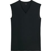 インナーシャツ YV9518 YG 【air MADE】 シリーズ メンズ Vネック スリーブレス Lサイズ ブラック