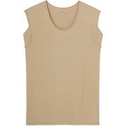 インナーシャツ YV9529 YG 【air MADE】 シリーズ メンズ 汗取り付 Uネック スリーブレス Lサイズ クリアベージュ