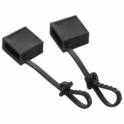 USBプラグカバー ブラック 2個入 HS-A2UCAT3-K